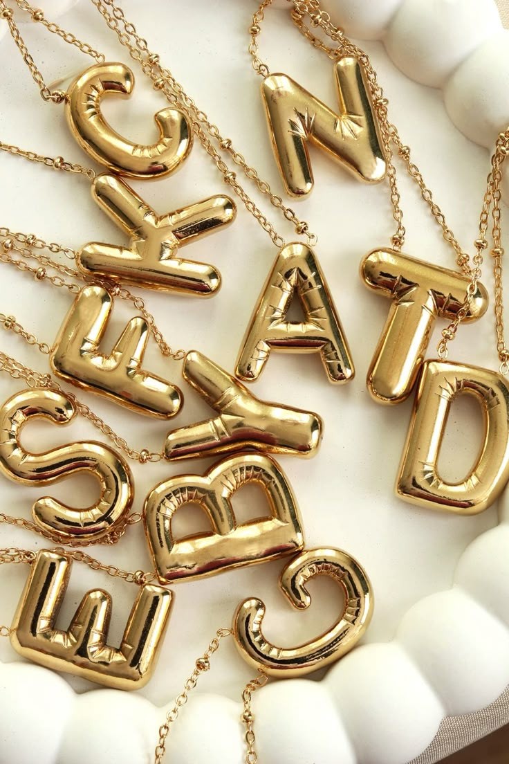 Bubble Letter Necklace