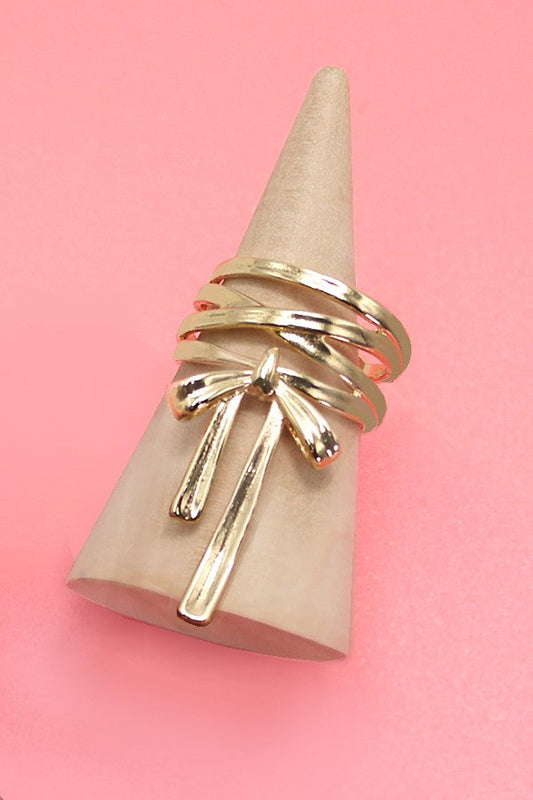 Gold Bow Earcuff